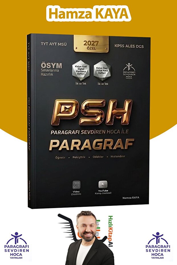 Paragrafı Sevdiren Hoca İle Paragraf TYT-AYT-MSÜ-KPSS-ALES-DGS Hamza Kaya