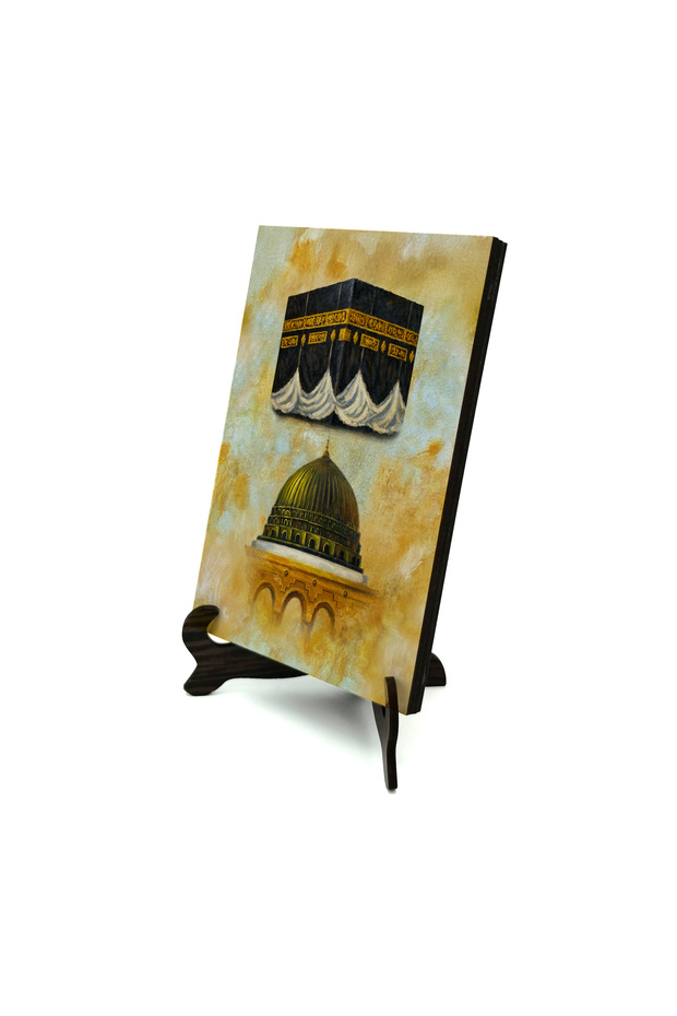 طاولة مكتبية من MDF مطبوعة بصور الكعبة والمسجد النبوي 10x15 5G-MM2