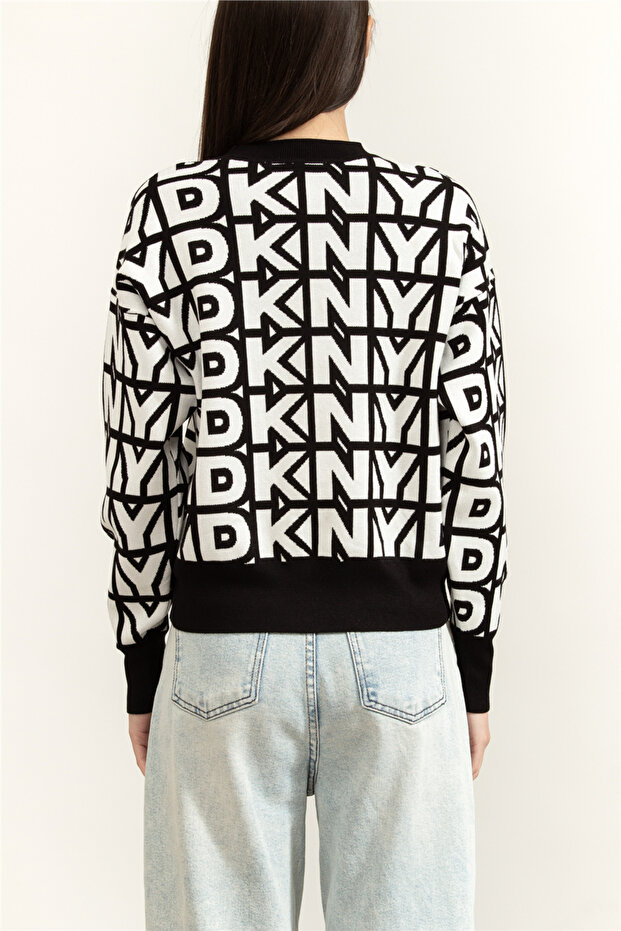 L/S Repeat Logo Pull Kadın Triko - 4