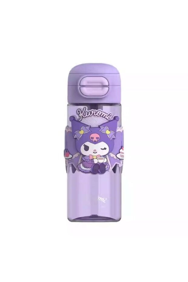 Kawaii Kids Water Bottle 630ml – Dual Drinking Spouts + Carrying Strap