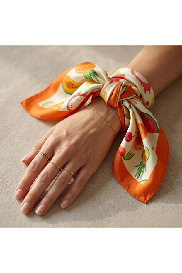 FLR-5005 وشاح صغير من سلسلة الفواكه الاستوائية