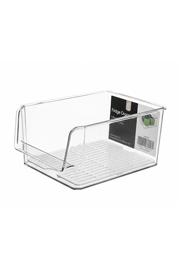 Plastic Fridge Organizer 21 cmX 15.5 cmX 11 cm-Transparent