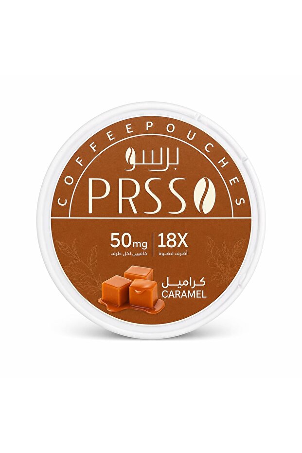 أظرف قهوة برسو إنرجي (PRSSO Energy) - نكهة الكراميل