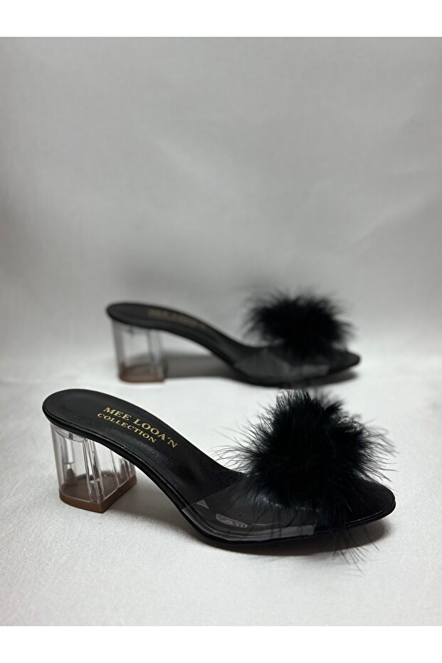 Transparent Fur Slippers