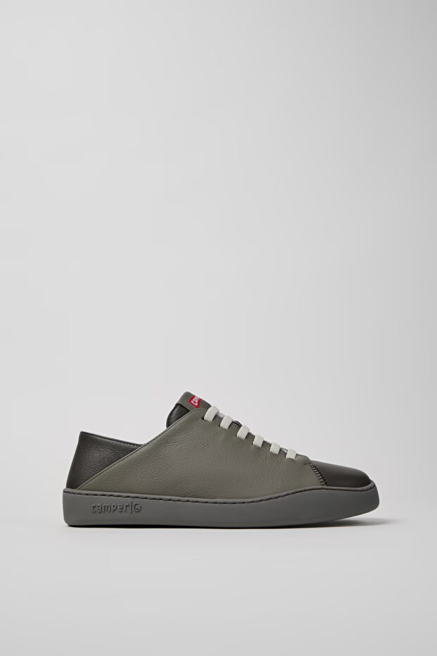 Twins Men's Gray Leather Sports Shoes
