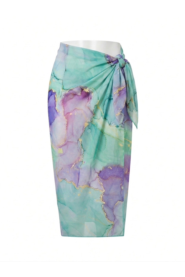 Skirt Pareo over Swimsuit
