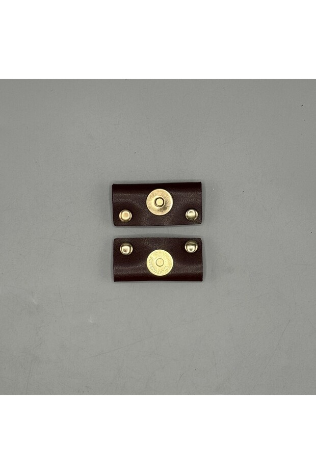 Leather Luxury Magnet Clasp Claret Red