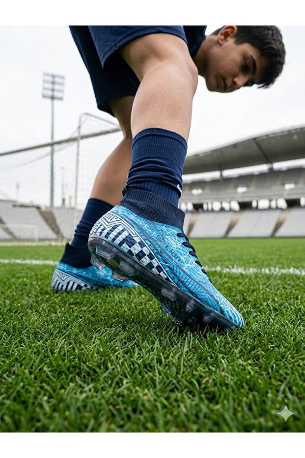 Boys' Astroturf Football Cleats with Socks and Spikes