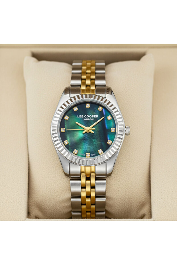 Gold-Silver Steel Cord Women's Watch Lc08243.270