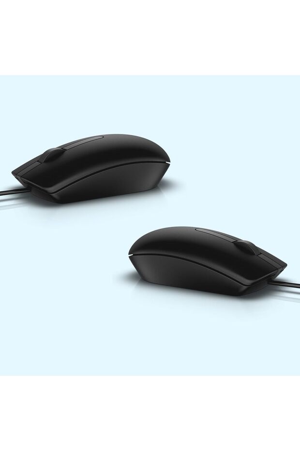 USB Optical Mouse, Wired Plug & Play, Black - 2