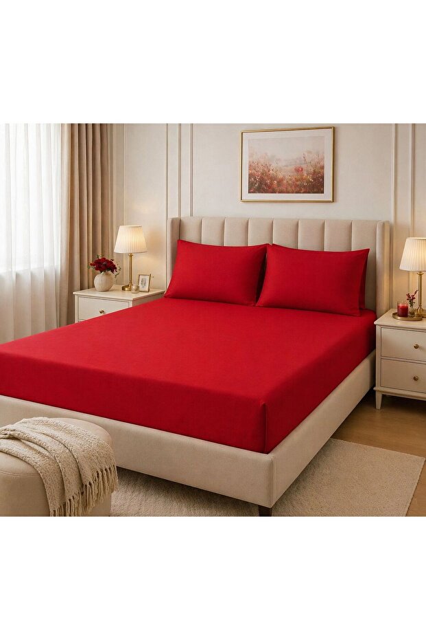 Elastic Bed Sheet with Two Pillowcases