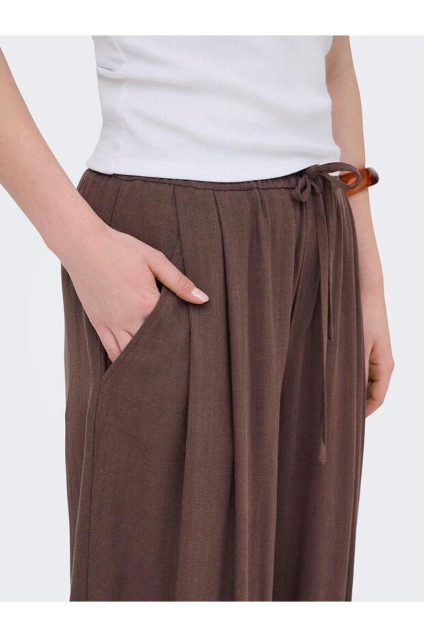بنطلون ONLSIESTA MW LINEN BL BAGGY BARREL PNT15373197