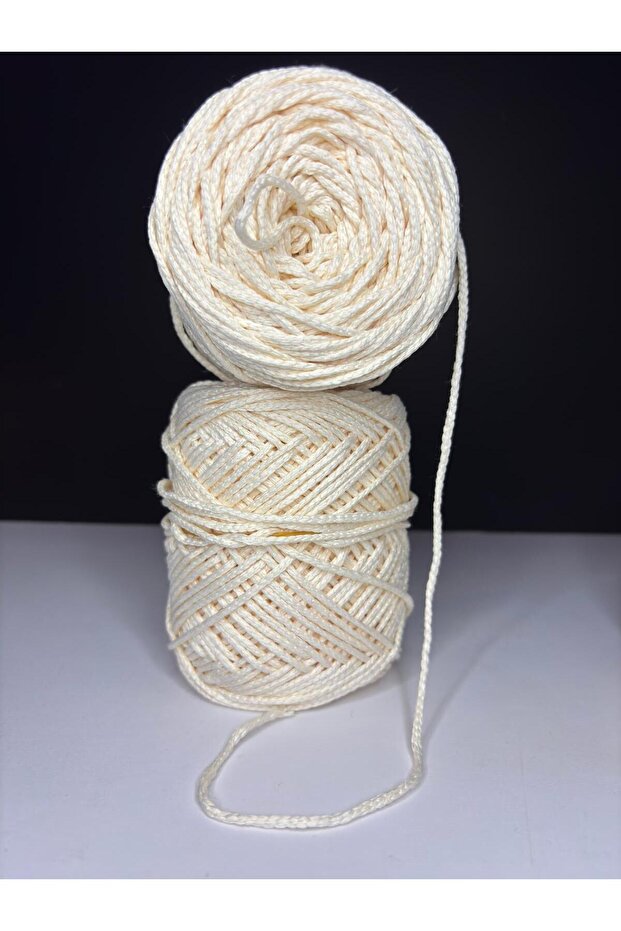 Cream Soft Macrame (Summer, Seasonal) Knitting Thread 200Gr