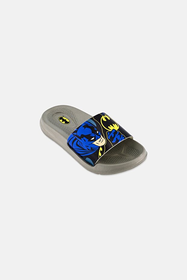 Toddlers Boy Batman Slip On Slides, Grey