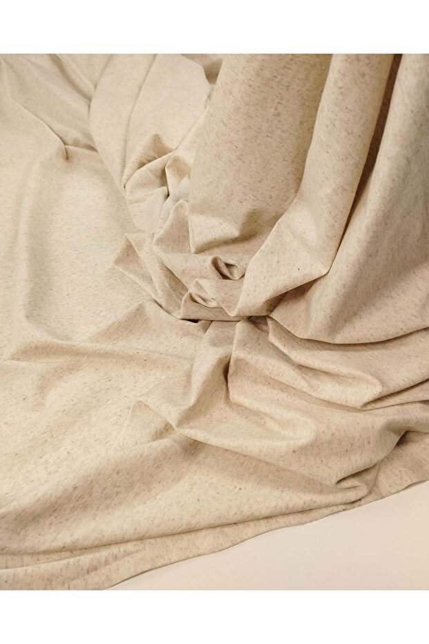 Beige Gray Single Jersey Combed Cotton Fabric Soft and Flexible T-Shirt Fabric 160X200Cm