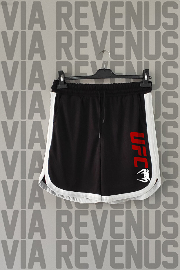 Ufc Printed Unisex Retro Varsity Sports Training Shorts