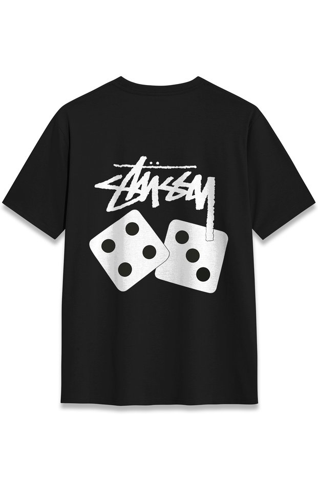 Stüssy Zar Tshirt Design Printed T-Shirt Unisex 100% Cotton Breathable Thick Fabric T-Shirt