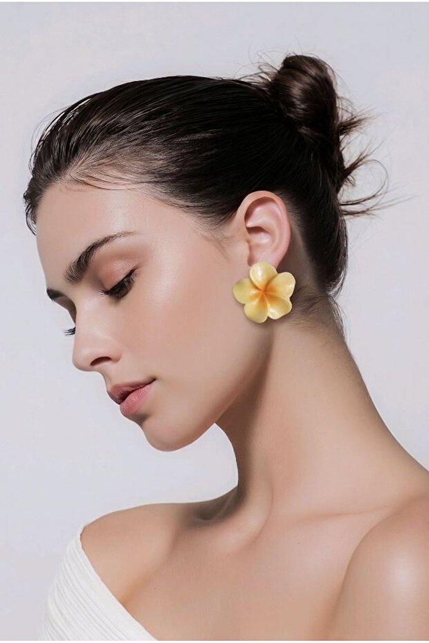 Spring Flowers Solid Color Earrings