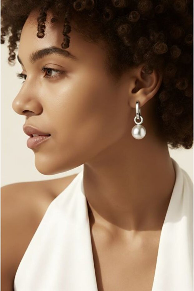 Colorful Stone Evening Dress Showy Earrings