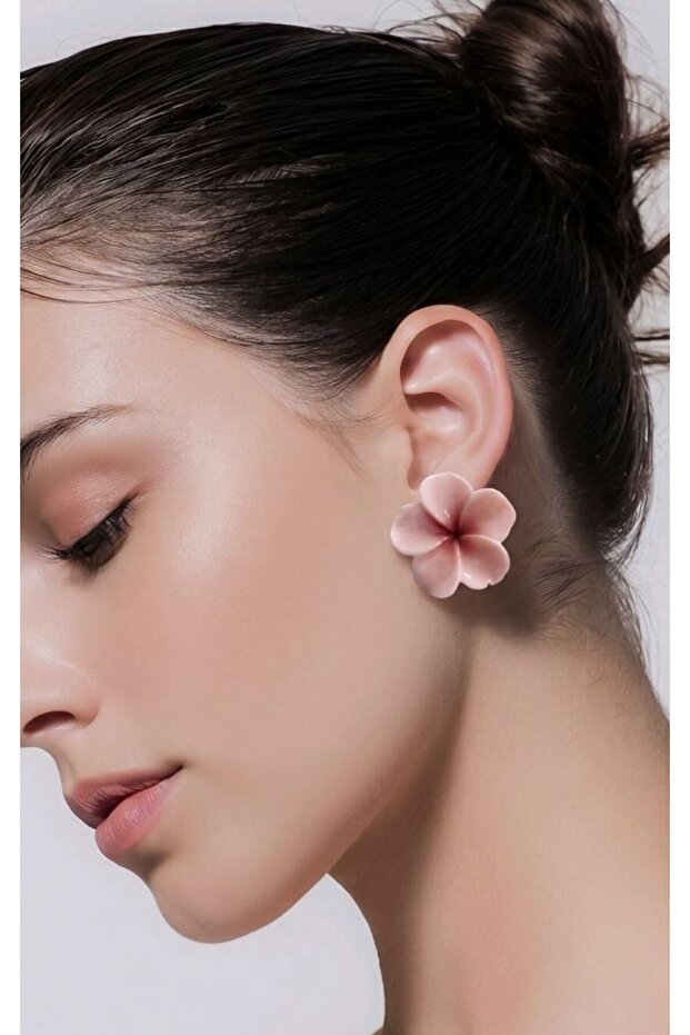 Spring Flowers Solid Color Earrings