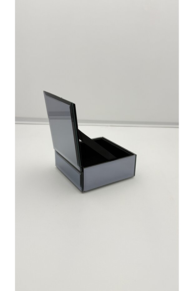 Small Silver Square Jewelry Box