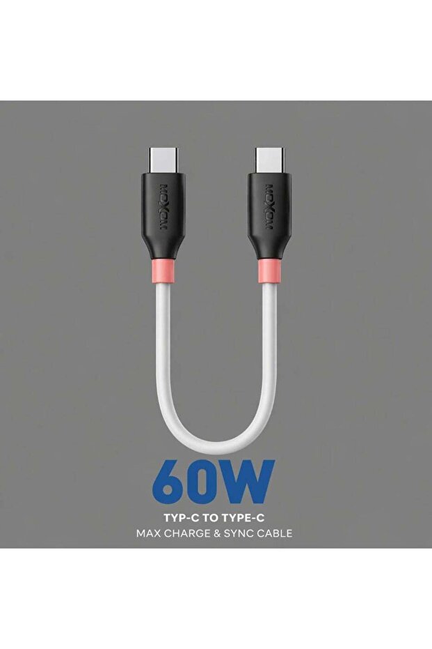 كابل شحن سريع USB Type-C إلى Type-C بقوة 60 واط | شحن وسينكرونيز أقصى قدر من الطاقة | كابل USB-C مضفر متين