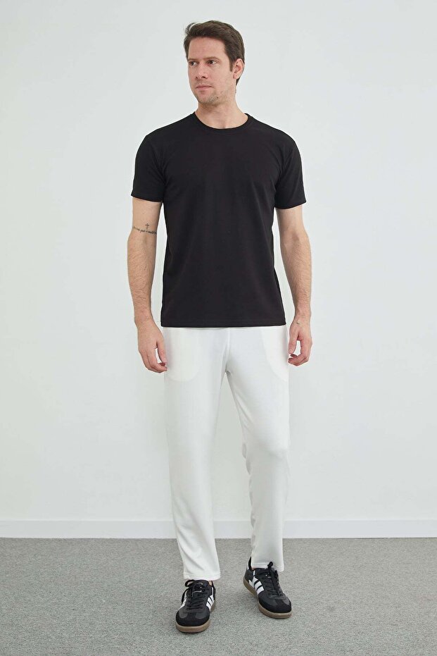 Modal Trousers with Tie Waist and Pockets
