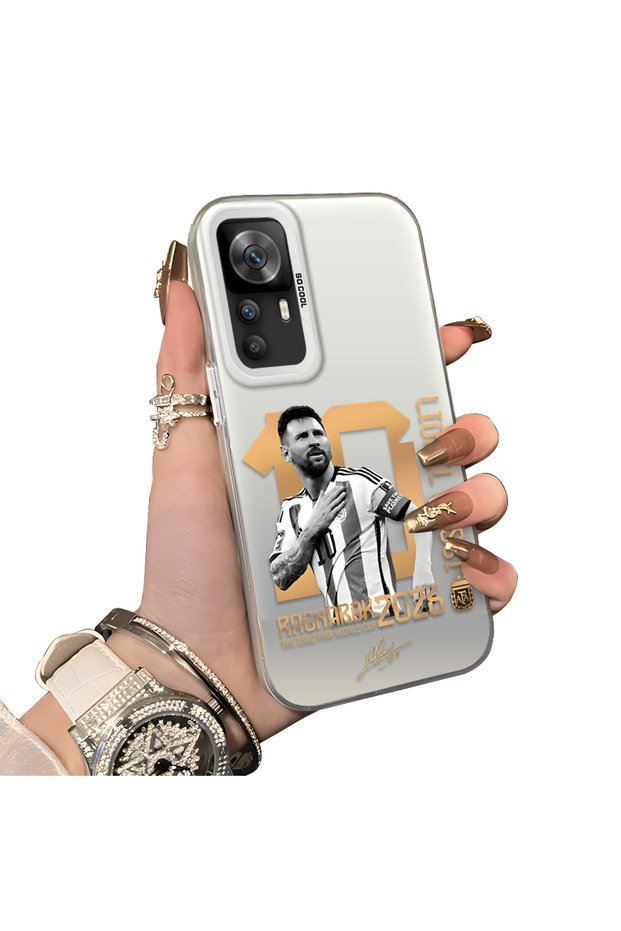 Xiaomi Redmi K50 Ultra Compatible Hard Acrylic Back Silicone Edge Lens Protection Case
