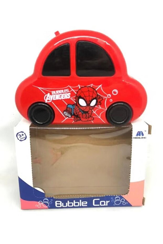 Kids Bubble Car Toy with Lights & Music – Spider Theme Bubble Machine Car for Children