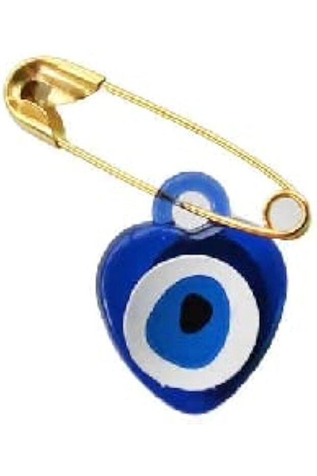 Navy Blue Evil Eye Beaded Safety Pins 100 Pieces