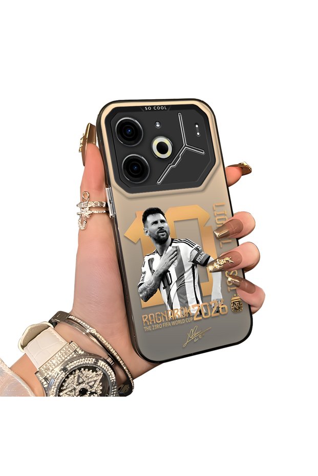 Tecno Pova 6/Pova 6 Pro 5g Compatible Hard Acrylic Back Silicone Edge Lens Protection Case