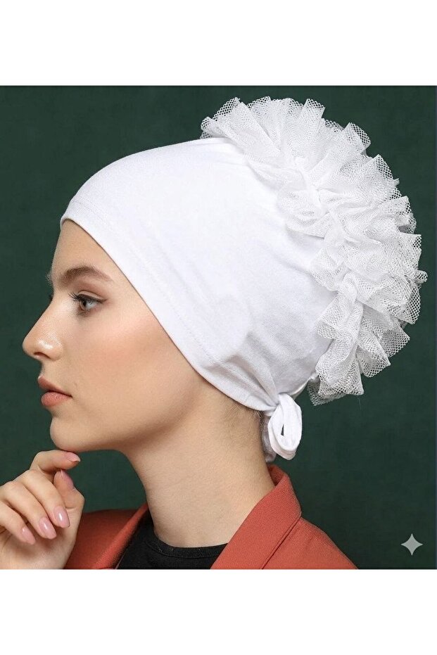 Ruffled Bonnet - Special Design - New Model Islamic Clothing Impavido
