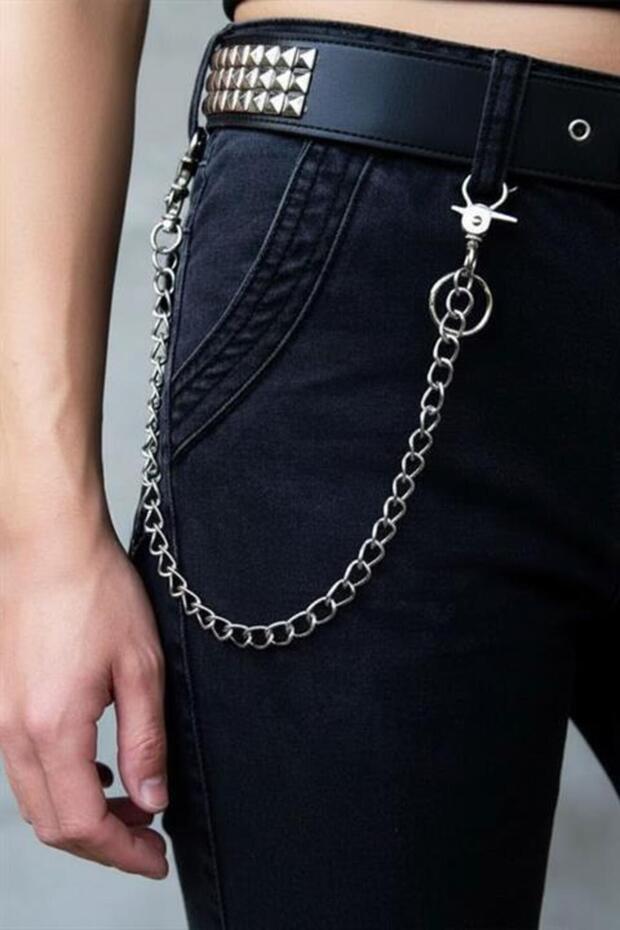Silver Ring Trouser Chain