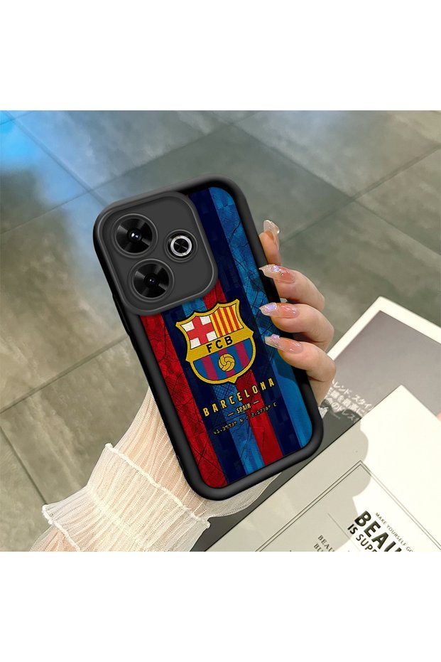 Redmi 13/13X Compatible Black Silicone Case with Shockproof Camera Protection