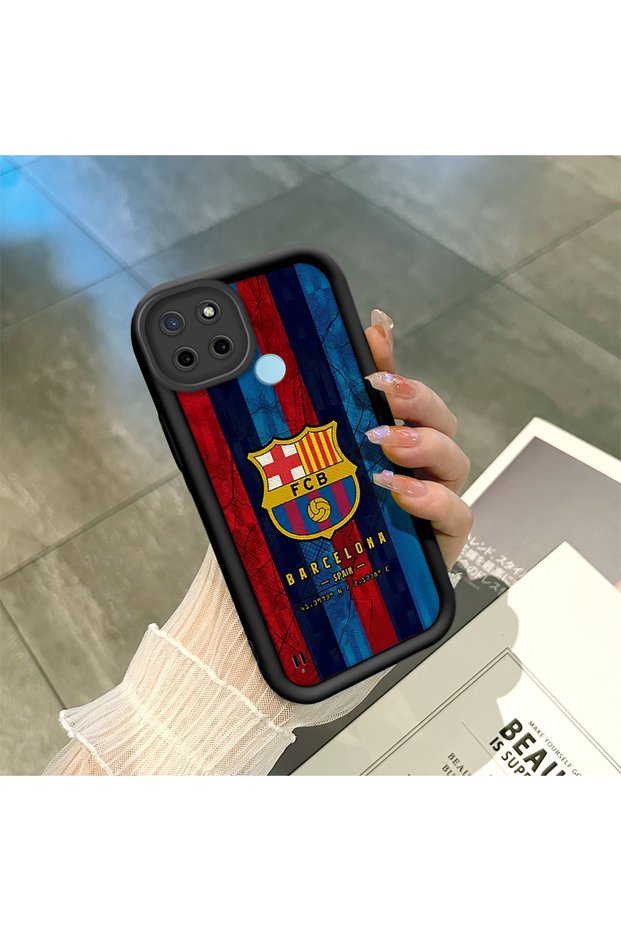 Realme C21Y/C25Y Compatible Black Silicone Case Shockproof with Camera Protection