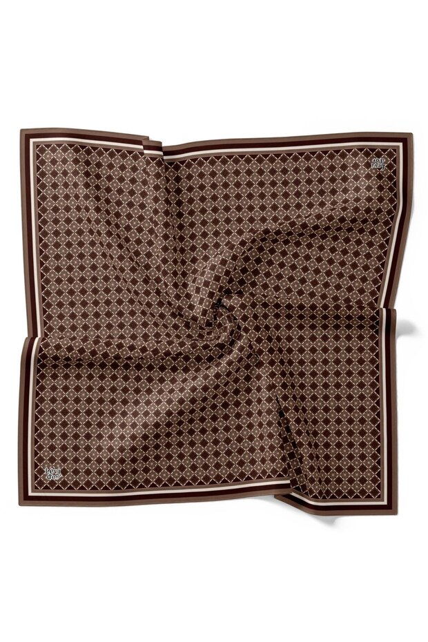 Geometric Pattern Sparkling Crystal Scarf - 5