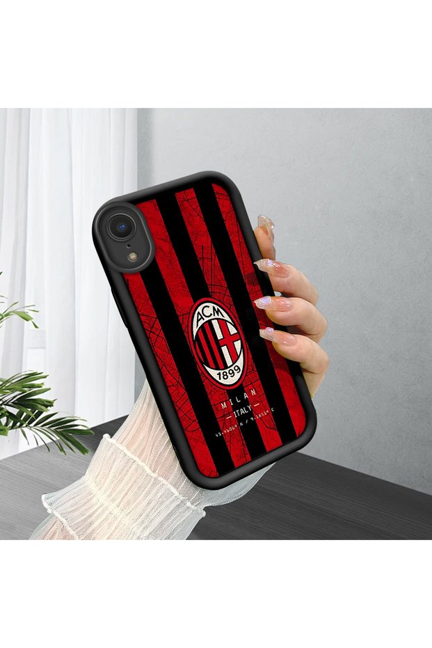 iPhone Xr Compatible Black Silicone Case with Shockproof Camera Protection