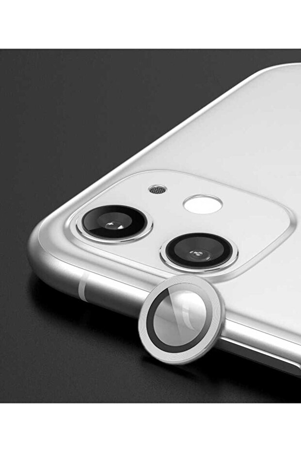 واقي كاميرا BRSA CL-07 متوافق مع هاتف iPhone 12 Mini - فضي