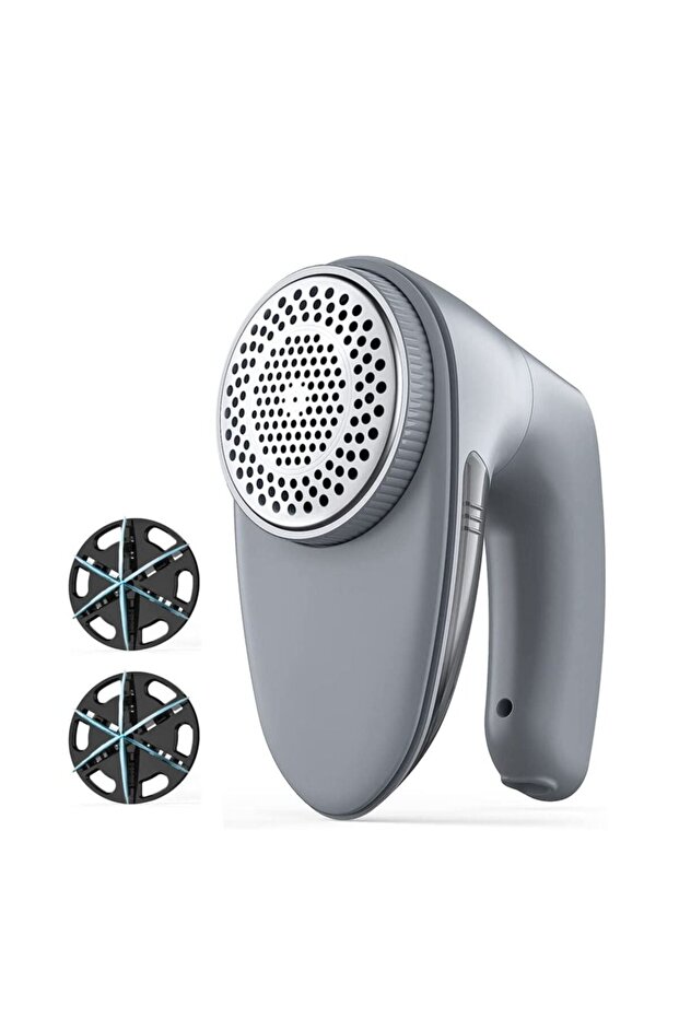 Fabric Lint Shaver,6-Leaf Blades,65mm Mesh,2 Extra Blades,for Clothes and Furniture
