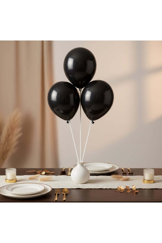 Black Fashion Latex Balloons 5in, 100pcs, Party Decoration Balloons