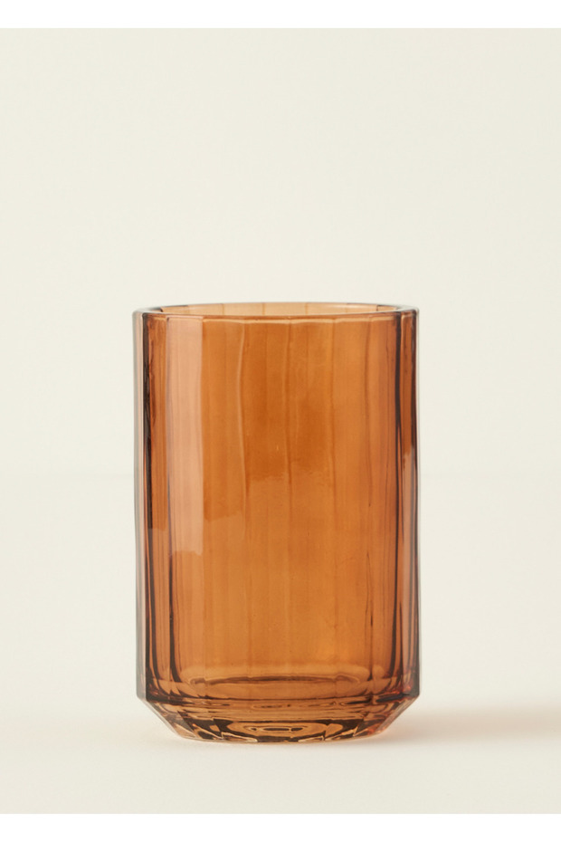 Camila Toothbrush Holder Amber (8X8X12 cm)