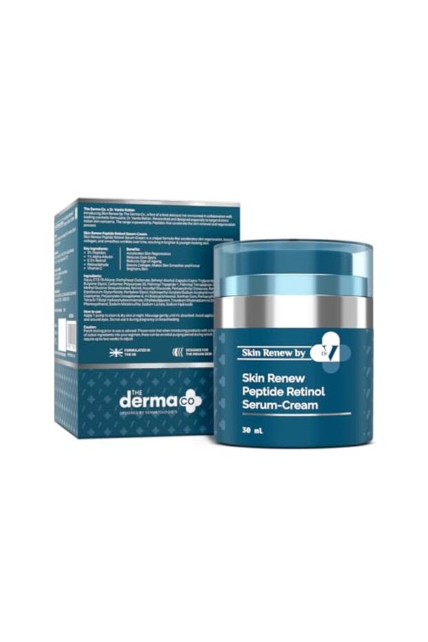 Retinol Serum Cream 30g with Peptides - Anti Aging, Wrinkle Care & Night Skin Renewal Treatment