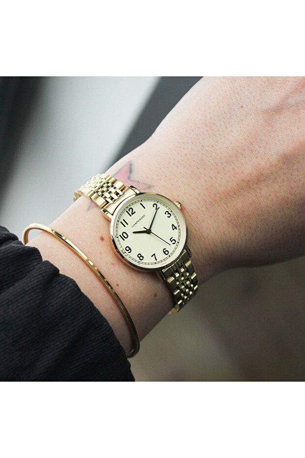 Ch000151 Women's Wristwatch with Steel Strap