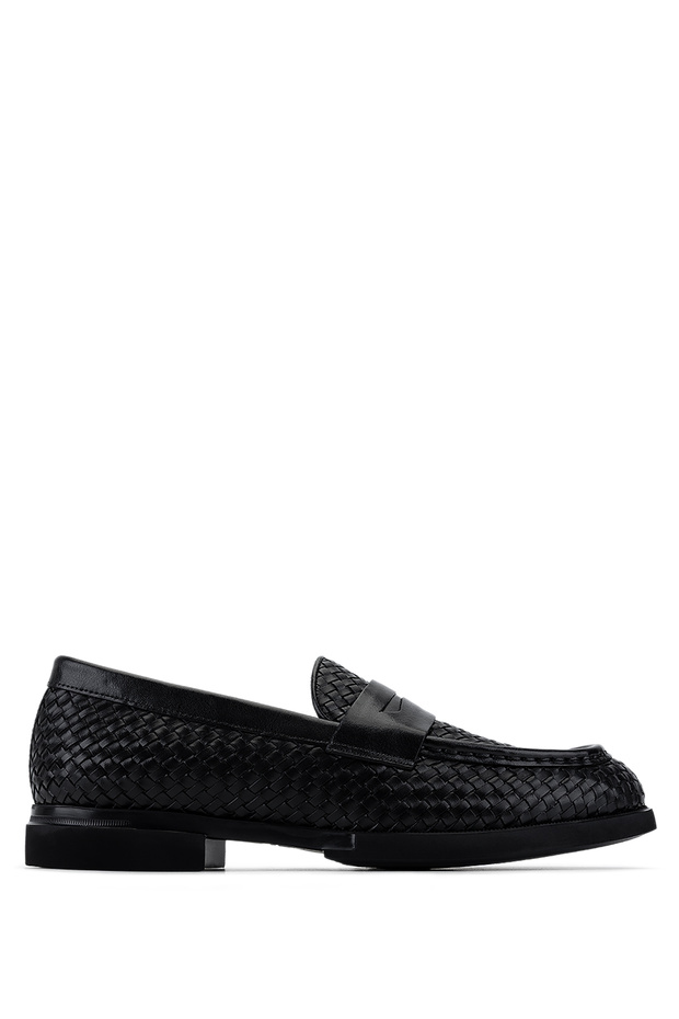 Men's Genuine Leather Black Classic Shoes