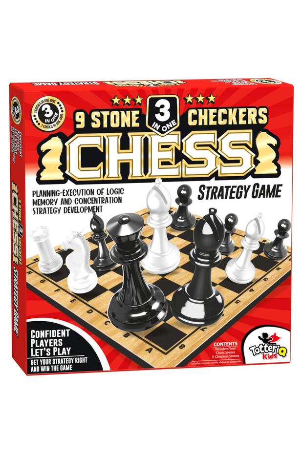 Toy Chess / Checkers / 9 Pieces