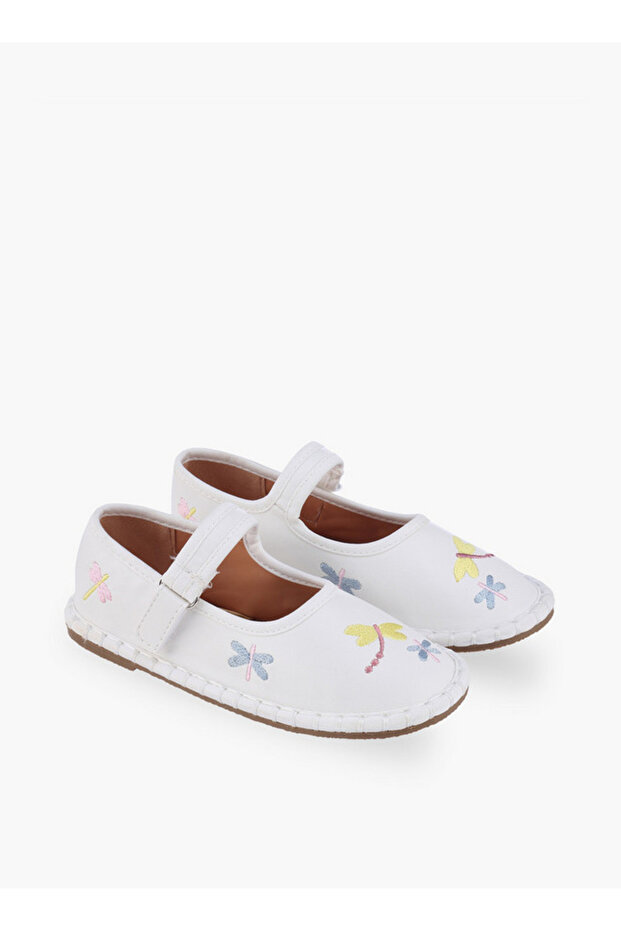 Girls Hook & Loop Ballerina Shoes