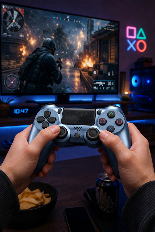 وحدة تحكم لاسلكية للألعاب لجهاز PS4 - 3
