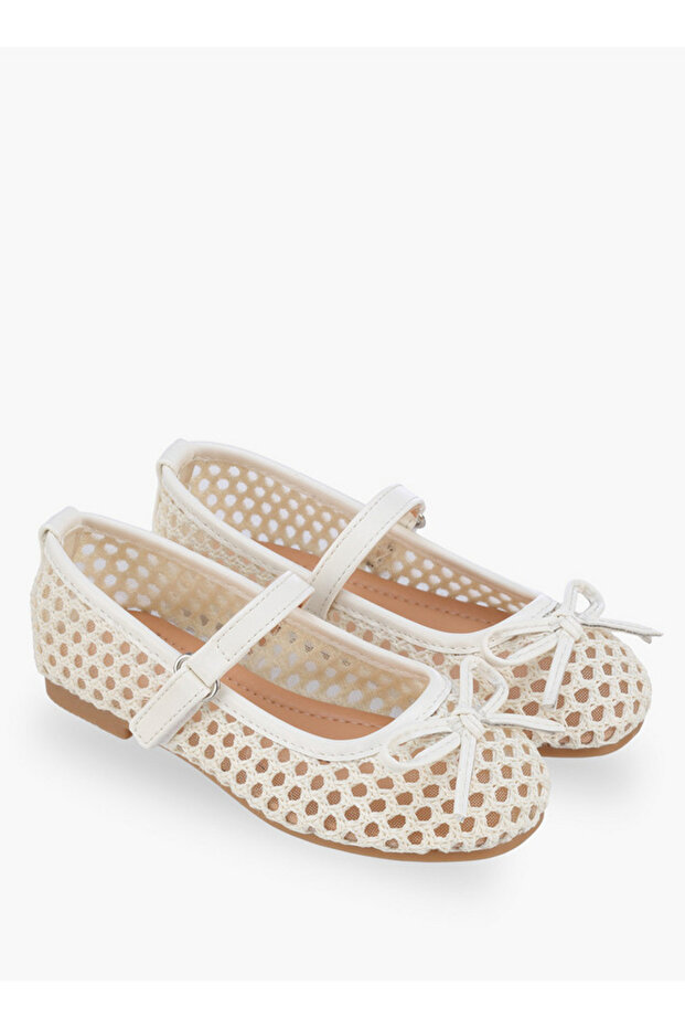 Girls Hook & Loop Ballerina Shoes