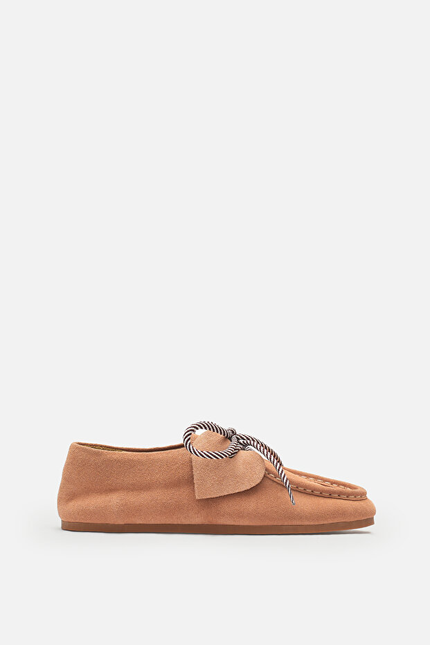 Misty Lace up Genuine Leather Barefoot Moccasin