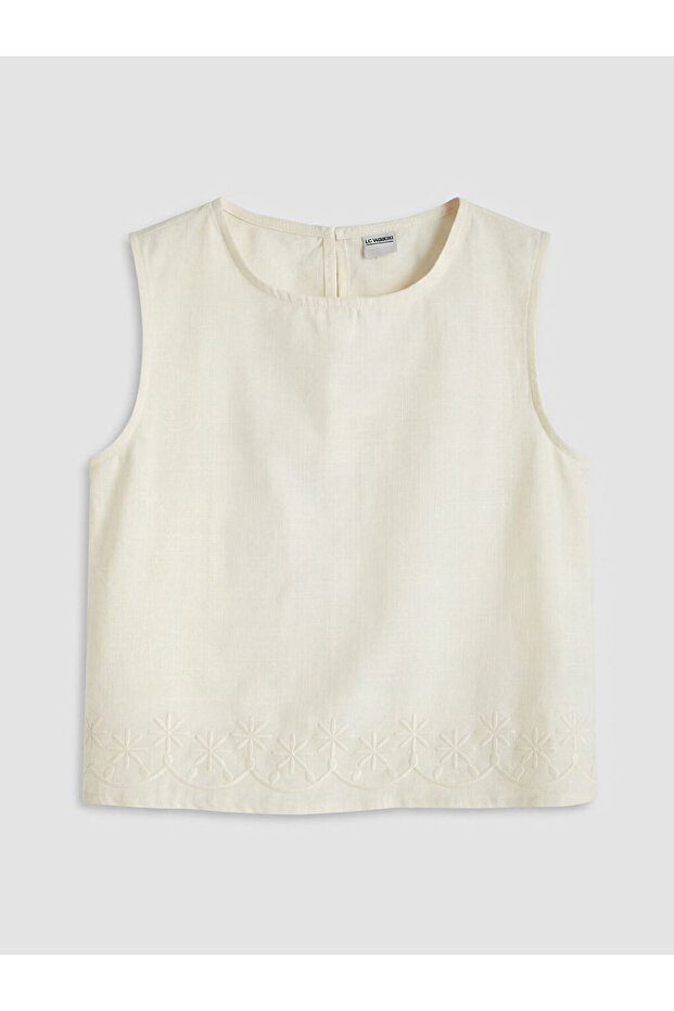 Esvab • Modern & Distinctive Zero Roba Collar Embroidered Girls' Blouse
